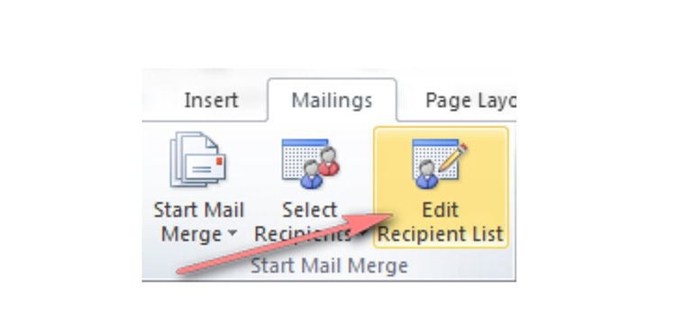 Start Mail Merge