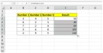 sao chép công thức hàm bình phương trong Excel